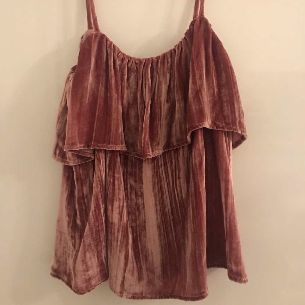 Madewell velvet tank top